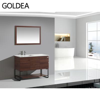 China 40 Inch Contemporary Wholesale Chinese Free Standing Bathroom Furniture Vanity Set for sale