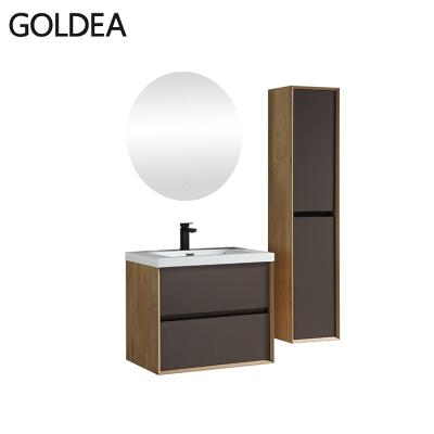 China Wholesale Stylish Modern Mounted Modern Bathroom Cabinet Furniture 24inch for sale