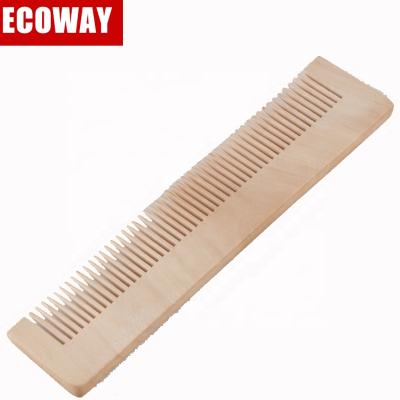 China Eco-friendly Exquisite Disposable Hotel Amenities Wholesale Wooden Long Handled Hotel Comb for sale