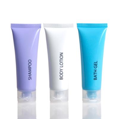 China Spa 22ml Hotel Travel Disposable Mini Shampoo For Hotel Travel Shower Gel Tube for sale