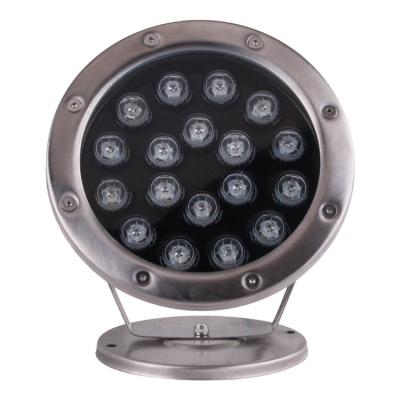 China 100% IP68 3W 6W 9W 12W 18W 24W 36W LED Internal Control High Power 304 Waterproof 24V RGB Stainless Bottom Water Light for sale