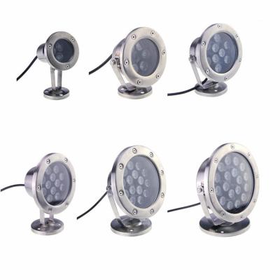 China 100% Waterproof CE Approved OEM 3W 6W 9W 12W 18W 24W 36W 304 Stainless Waterproof Swimming Pool Lights High Quality Professional Bright 24V IP68 for sale