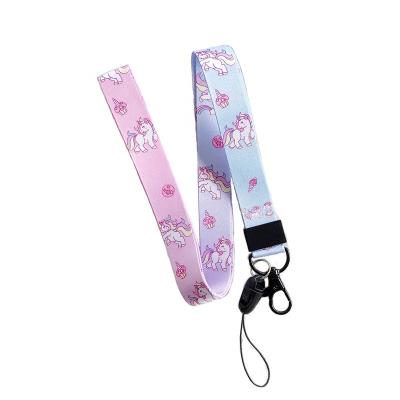 China Polyester no moq Printed Polyester Lanyard Custom sublimation printing heat-transfer custom logo for sale