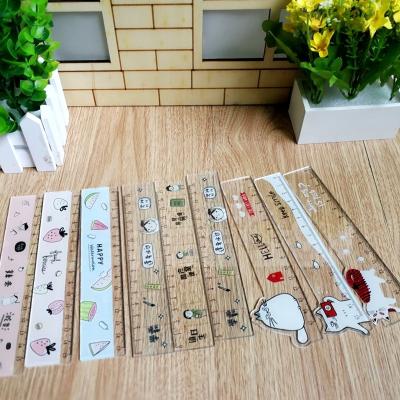 China Plastic custom printed laser cutting acrylic plastic ruler for promotion and school for sale