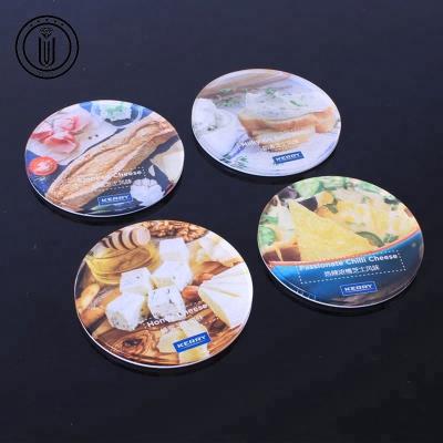 China Sustainable NO MOQ Acrylic+wood Eco-friendly Clear Custom Stand Printed Coaster for sale