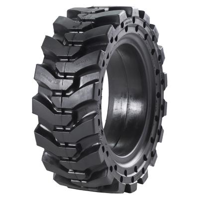 China OTR Rubber Solid Tires With Rim 31x10-16 33x12-20 Solid Tires For Skid Steer for sale