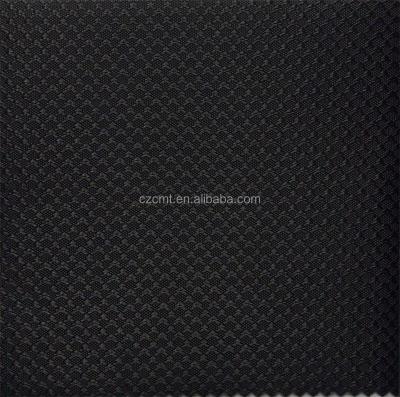 China Retardante de llama de peso medio 100% de poliéster diamante negro tela de jacquard 420D Oxford en venta