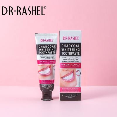 China Whitening Toothpaste 100g DR RASHEL Skin Care Black Charcoal Deep Cleansing Whitening OEM ODM Brightening Toothpaste for sale