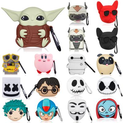 China High Quality Low MOQ 3D Mini Japan Cartoon Anime Soft Cute Silicone Case Gemfits 3D Cover Device Earphones For Airpods 1/2 Case for sale