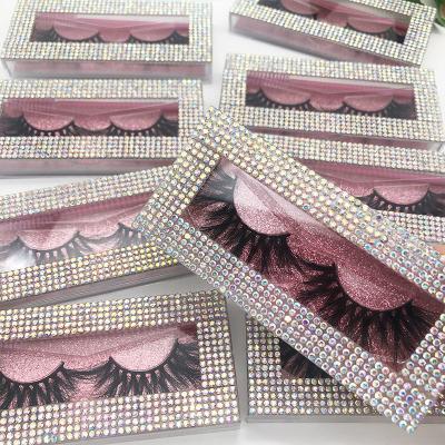 China Natural Handmade High Quality Fluffy 5D Mink Lashes Cotton Strip Luxury 3d Mink Lashes for sale