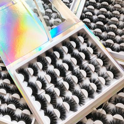 China Full Strip Lashes 15-20mm Natural Fluffy 3d Mink Lashes Soft Natural Looking Eyelashes for sale