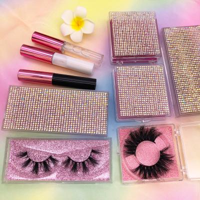 China Wholesale 25mm Bulk Mink Set Lashes Vendors Natural Multi Size 25-30 Mm Fluffy Mink Lashes for sale