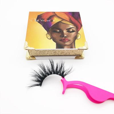 China 100% Natural Mink Fur Lashes Wholesale Bulk 25mm Mink Eyelash Vendor Eyelash Boxes 25mm for sale