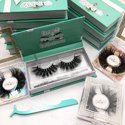 China 25mm Natural Fluffy Mink Lashes Real False Eyelashes 25mm Mink Eyelashes Hot Selling Seller for sale