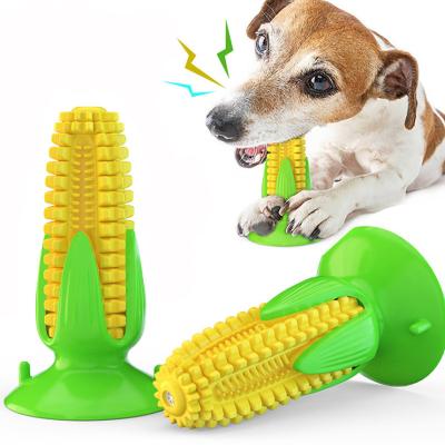 China Customized Viable Non-Toxic Tpr Cleaning Teeth Chew Toys Dog Dental Chew Toy Corn Dog Dental Chew Pet Molar Christmas Dog Toy for sale