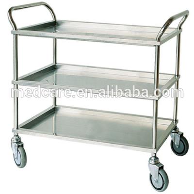 China Hospital Trolley MTTR5 Stainless Steel Medical Emergency Surgical Instrument Treatment Trolley for sale