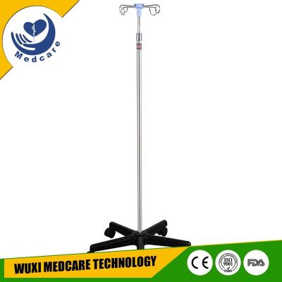 China Commercial Adjustable Iv Pole With Wheels , Iv Drip Furniture MT-IV2 Rack for sale