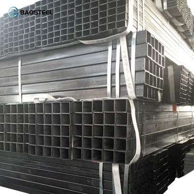 China Ms fluid hollow tube gi pipe rhs section metal square galvanized pipe galvanized pipe welded carbon square steel pipes for sale