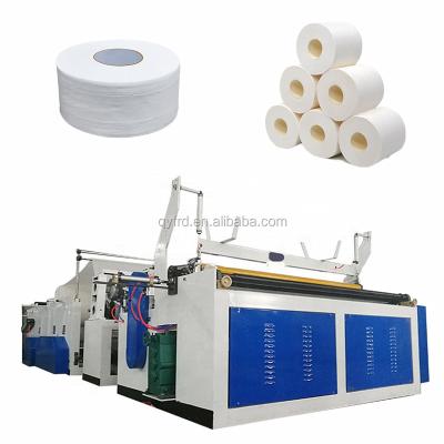 China Hotels Automatic Tissue Paper Processing Machinery / Toilet Paper Converting Machine / Rewinding Cutting Wrapping Machine for sale