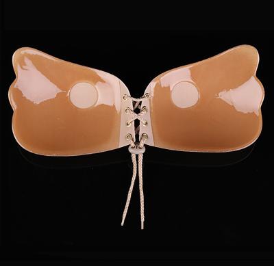 China Hot Selling Antibacterial Magical Strapless Wing Breast Lift Invisible Nude Instant Bra for sale