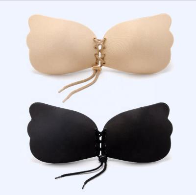 China Angel Wings Antibacterial Women Self Adhesive Fly Backless Strapless Invisible Sticky Bra Push Up Bare Bra Bra for sale