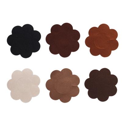 China Skin Color Satin Breast Adhesive Customized Nipple Cover Hypoallergenic Disposable Nipple Cover Sticker for sale