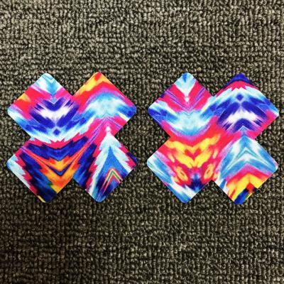 China Underwear Women X Cross Disposable Nipple Covers Soft Breast Invisible Sticker Bra Stickers Nipple Nerd Tape for sale