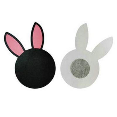 China Underwear Rabbit Ear Nipple Cover Satin Nipple Pies Disposable Nipple Stickers Pad Bra Self-adhesive Petals for sale