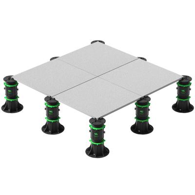 China Modern Outdoor Self Leveling Decking Adjustable Support Plastic Paver Raised Floor Pedestals Base For Tiles for sale