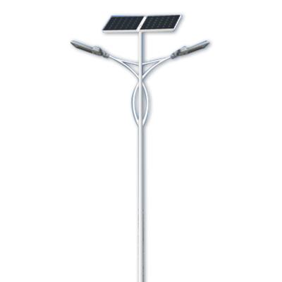 China ROAD double arms 60W*2heads 8M solar street light for sale for sale