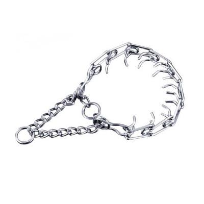 China Sustainable Premium Pet Steel Spike Chain Collar For Dog Training for sale