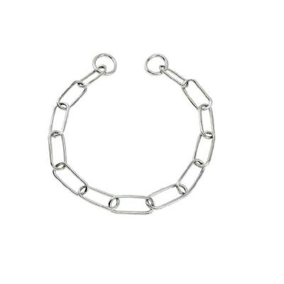 China Viable High Quality Dog Link Choke Chain Oval Pet Chain Collar for sale