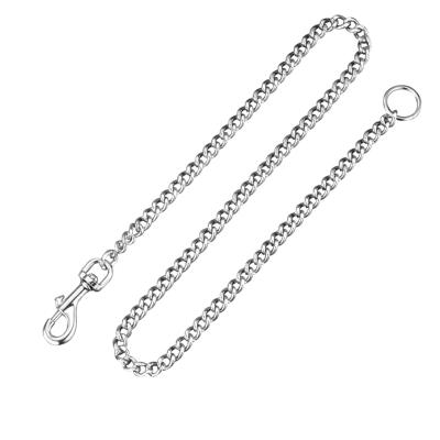 China Sustainable Premium Pet Product Flat Link Steel Welded Lead Chain Dog Leash for sale