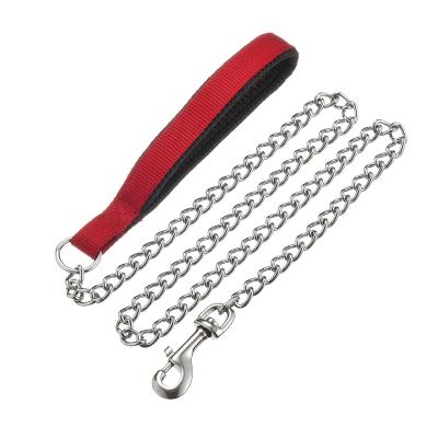 China High Quality Durable Soft Metal Handle Neoprene Steel Welded Lead Chain Dog Leash for sale