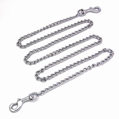 China Durable Pet Product Twist Link Steel Welded Link Out Of Chain Dog 2 End Instant Lead Leash for sale