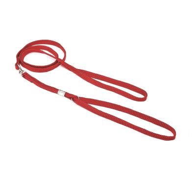 China Sustainable Popular Pet Show Nylon Flat Braided Lead With Round Tube Leash For Dog for sale