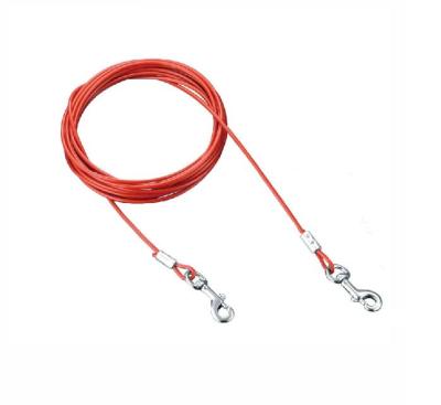 China Easy Use Dogs Pet Products Durable Outdoor Dog Tie Out Of Cable for sale