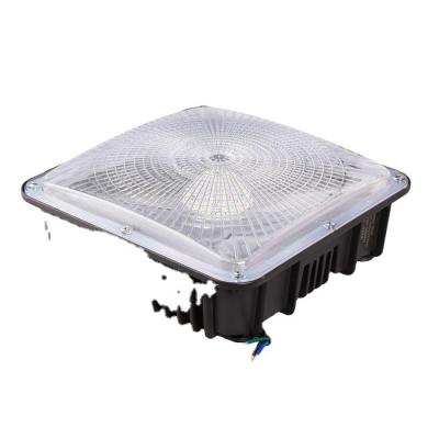 China Gas Station Parking Garage//Industry IP65 ETL DLC 50W Led Canopy Light Led Gas Station Led Light for sale