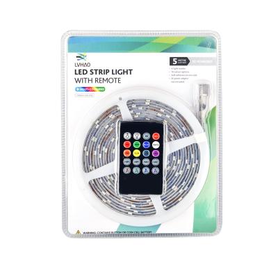 China Warehouse Smart Remote Control USB SMD5050 for home/bar background 5M/10M/Customized  RGB Flexible Led Light Strip for sale