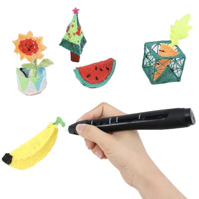 China OLED 3D Display Fiber Type Low Temperature 3D Printer Pen 3D Printing Pen New Design for sale