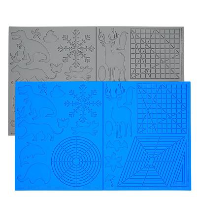 China Material Foldable Copy Pen Mat Silicone Template Drawing Board Children's 3 D Pen Accessories Large Silicone 3D Design for sale