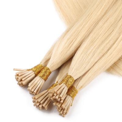 China Belle Hair 16# Silky Straight Cuticle Virgin Keratin Pre Bonded I Tip Hair Extension Hot Selling for sale