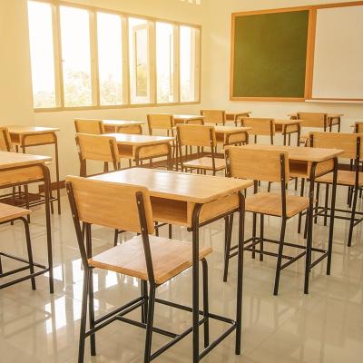 China High Quality Modern School Furniture Wooden School Desk And Chair for sale