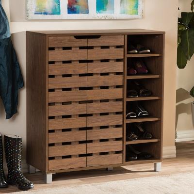 China High Quality Adjustable Home Furniture Shoe Cabinet Wooden Shoe Cupboard(Other) for sale