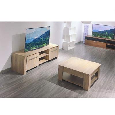 China Competitive Price Plywood Adjustable Home Furniture TV Stand Wooden Cabinet (Other) For Living Room for sale