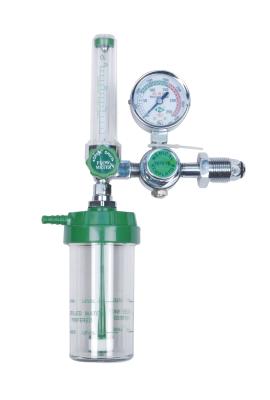 China Medical Use Brass Material Float-Type Medical Oxygen Regulator / O2 Humidifier for Oxygen Cylinders for sale