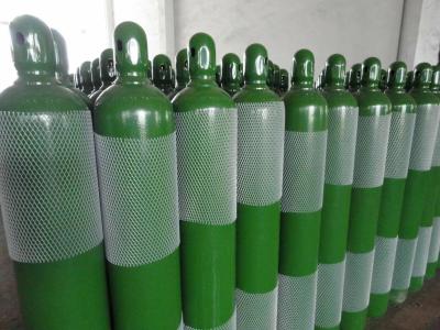 China 43 Liter Medical Oxygen Cylinders with Oxygen Valves for Medical O2 Supply System for sale