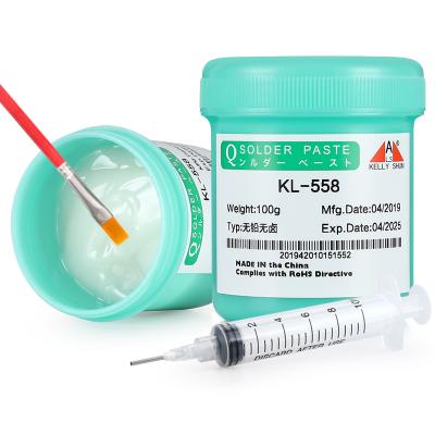 China BGA Solder Paste Solder Removers Mobile Phone BGA Repair PCB Soldering Flux Environmentally Friendly Halogen Free Lead Free KL-558 for sale