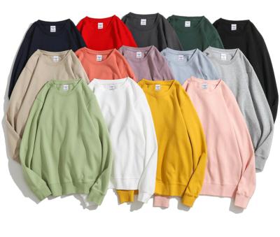 China Breathable 350gsm Pure Color Single Hoodies High Quality Cotton Basic Pull Over Hoodies for sale