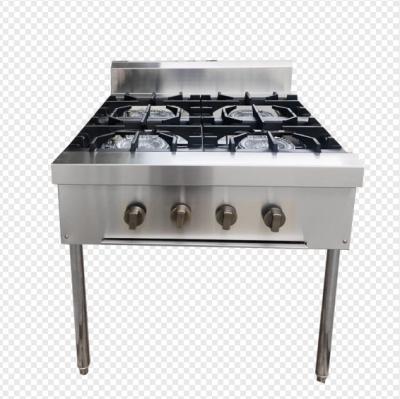 China Full Steam Series Commercial Kitchen Equipment Free Standing Stainless Steel 4/6 Burners Gas Stove Gas Cooking Ranges 4 Pot Burner for sale